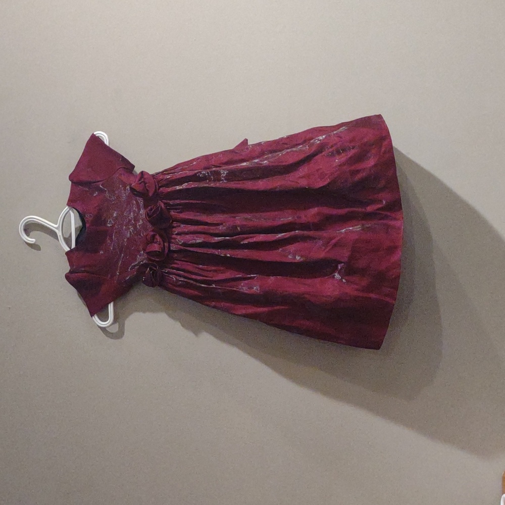 Vintage‎ Maggie Breen Formal Girls 4 Burgundy Dress